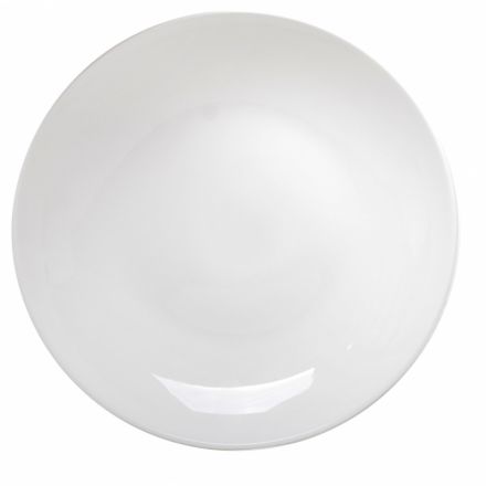 Тарелка глубокая 23см фарфор Royal White белая TUDOR (TU2205-1)