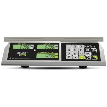 Весы торговые MERTECH M-ER 326AC-32.5 LCD (0,1-32 кг), дискретность 10 г, платформа 325x230 мм, без стойки, 3041 Весы торговые MERTECH M-ER 326AC-32.5 LCD (0,1-32 кг), дискретность 10 г, платформа 325x230 мм, без стойки, 3041