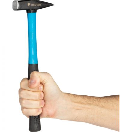 Молоток 300 г TOPFORT из углеродистой стали, фибергласовая рукоятка Молоток 300 г TOPFORT из углеродистой стали, фибергласовая рукоятка