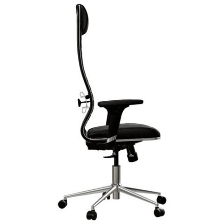 Кресло МЕТТА "ErgoLife" 10 B1-117D, хром, синхромеханизм, 2D-подлокотники, экокожа, черное Кресло МЕТТА "ErgoLife" 10 B1-117D, хром, синхромеханизм, 2D-подлокотники, экокожа, черное