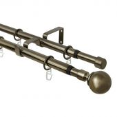 Карниз SKR телескоп. 160/320, 2-х рядный Классика, Золото антик