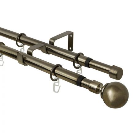 Карниз SKR телескоп. 160/320, 2-х рядный Классика, Золото антик Карниз SKR телескоп. 160/320, 2-х рядный Классика, Золото антик