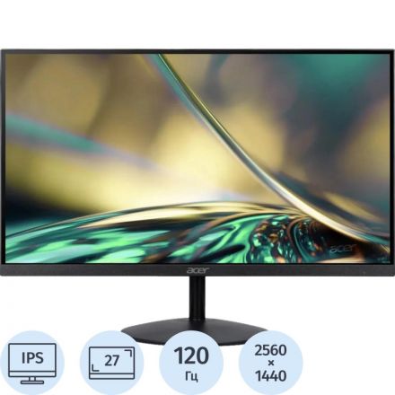 Монитор Acer 27 SA272UG0bmiipx (UM.HS2CD.011) IPS,2560x1440,120Hz,HDMI,DP Монитор Acer 27 SA272UG0bmiipx (UM.HS2CD.011) IPS,2560x1440,120Hz,HDMI,DP