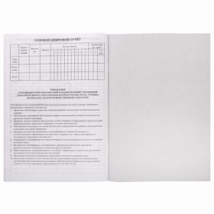 Журнал учёта работы педагога дополнительного образования, 48 л., картон, офсет, А4 200х280 мм, STAFF, 130243