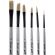 Набор кистей художественных Комус Арт,синтетика жесткая,длин.ручка, 6шт/наб Набор кистей художественных Комус Арт,синтетика жесткая,длин.ручка, 6шт/наб