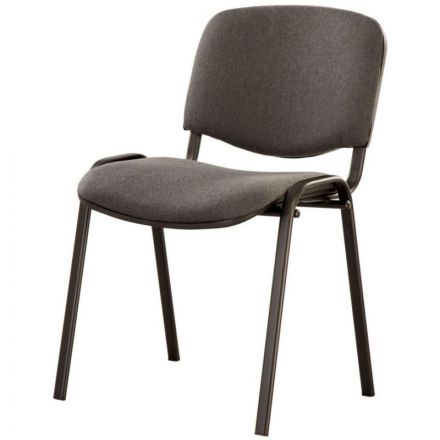 Стул 0MX_UA_EChair Rio(ИЗО/ISO) черн, ткань серая С-38