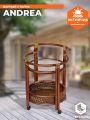 Барный столик TetChair Андреа/Andrea 55х55х75см, пекан античн. орех Барный столик TetChair Андреа/Andrea 55х55х75см, пекан античн. орех