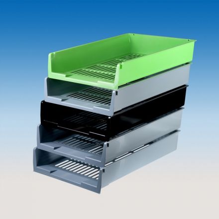 Лоток для бумаг горизонтальный Attache решетчатый серый Лоток для бумаг горизонтальный Attache решетчатый серый