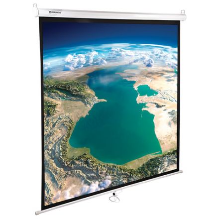 Экран проекционный настенный (180х180 см), матовый, 1:1, BRAUBERG "WALL", 236726 Экран проекционный настенный (180х180 см), матовый, 1:1, BRAUBERG "WALL", 236726