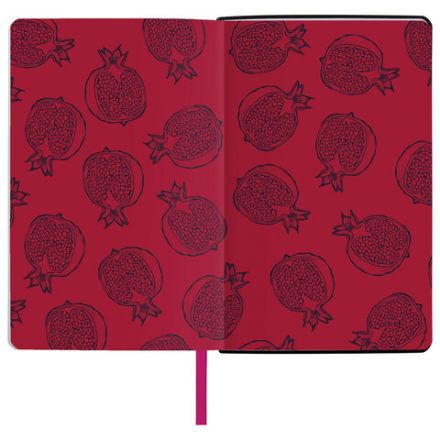 Ежедневник недатированный А5 (138х213 мм), BRAUBERG VISTA, под кожу, гибкий, 136 л., "Pomegranate", 112022