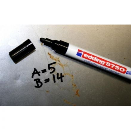 Маркер промышленный Edding E-8750/2 для жирных и пыльных поверхностей красный (2-4 мм) Маркер промышленный Edding E-8750/2 для жирных и пыльных поверхностей красный (2-4 мм)