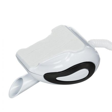 Ручка шариковая одноразовая на белой подставке Attache синяя на липучке с пружиной (толщина линии 0.5 мм)