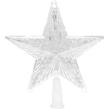 Верхушка Белая звезда, 19х19см, 15 LED, 1 режим, мульти НВУ-0002 Верхушка Белая звезда, 19х19см, 15 LED, 1 режим, мульти НВУ-0002
