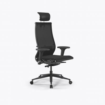 Кресло SynchroSit 10 B2-107D - T /Km00/Nb00/D02P/H13mL-2D(M23.B11.G19.W02) Черный
