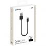 Кабель Deppa (72313)USB-A - USB-C, черный USB 2.0, 2.4A, 2м
