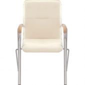 Конференц-кресло 0MX_UA_EChair SAMBA Chrome к/з бежев./бук (V-18 1.007) Конференц-кресло 0MX_UA_EChair SAMBA Chrome к/з бежев./бук (V-18 1.007)