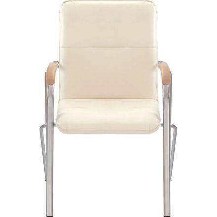 Конференц-кресло 0MX_UA_EChair SAMBA Chrome к/з бежев./бук (V-18 1.007) Конференц-кресло 0MX_UA_EChair SAMBA Chrome к/з бежев./бук (V-18 1.007)