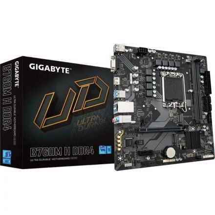 Материнская плата Gigabyte B760M H DDR4, s1700, B760, 2xDDR4-3200, mATX Материнская плата Gigabyte B760M H DDR4, s1700, B760, 2xDDR4-3200, mATX