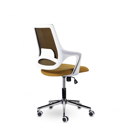 Кресло М-804 Ситро/Citro whitePL хром Ср МТ01-4/МТ70-13 (оранжевый) Кресло М-804 Ситро/Citro whitePL хром Ср МТ01-4/МТ70-13 (оранжевый)