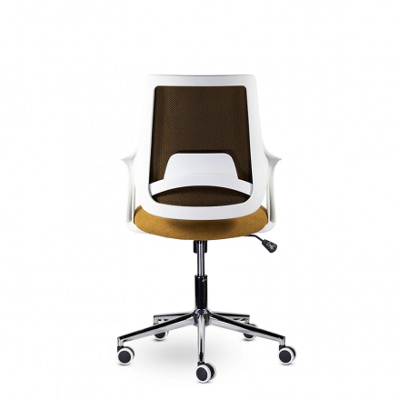 Кресло М-804 Ситро/Citro whitePL хром Ср МТ01-4/МТ70-13 (оранжевый) Кресло М-804 Ситро/Citro whitePL хром Ср МТ01-4/МТ70-13 (оранжевый)