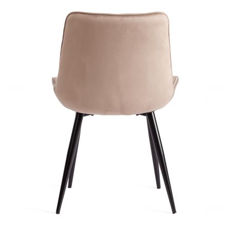 Стул Tetchair ABRUZZO ( mod. 8060 ) металл/вельвет, 52 х 63 х 85 см, бежевый (HLR 8)/черный Стул Tetchair ABRUZZO ( mod. 8060 ) металл/вельвет, 52 х 63 х 85 см, бежевый (HLR 8)/черный