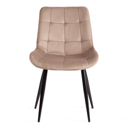 Стул Tetchair ABRUZZO ( mod. 8060 ) металл/вельвет, 52 х 63 х 85 см, бежевый (HLR 8)/черный Стул Tetchair ABRUZZO ( mod. 8060 ) металл/вельвет, 52 х 63 х 85 см, бежевый (HLR 8)/черный