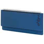 Планинг датированный 2026 305х140 мм BRAUBERG "Up", под кожу, синий, 117235