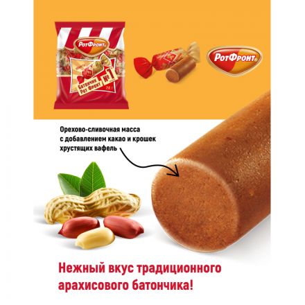 Конфеты Рот Фронт Батончики 250 г