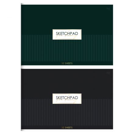 Альбом для рисования 32л., А4, на скрепке BG "Minimal", тиснение фольгой Альбом для рисования 32л., А4, на скрепке BG "Minimal", тиснение фольгой