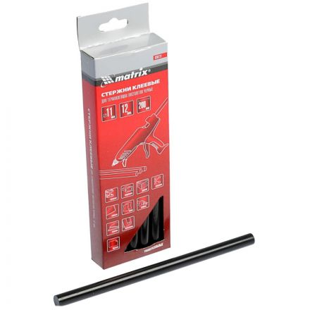 Стержень клеевой Matrix, 11 x 200 мм, черные, 12 шт. (930731) Стержень клеевой Matrix, 11 x 200 мм, черные, 12 шт. (930731)
