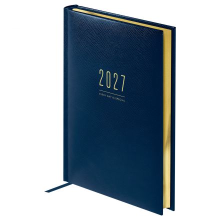 Ежедневник датированный 2027г., А5, 176л., твердый переплет, кожзам, BG "Dallas. Blue", синий, фольгированный срез Ежедневник датированный 2027г., А5, 176л., твердый переплет, кожзам, BG "Dallas. Blue", синий, фольгированный срез