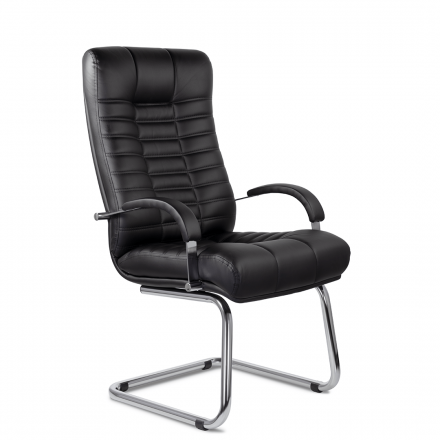 Кресло Атлант В/п хром S-0401 (черный) Кресло Атлант В/п хром S-0401 (черный)