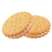 Печенье-сэндвич ЯШКИНО затяжное, с начинкой из клубничного крема, 3,4 кг, картонная коробка, МП421