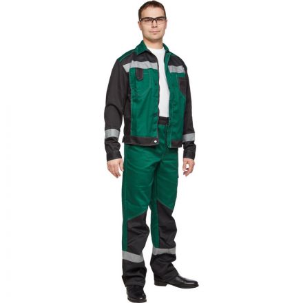 Костюм рабочий летний мужской л21-КБР зелен/черн. (р.52-54) 170-176 Костюм рабочий летний мужской л21-КБР зелен/черн. (р.52-54) 170-176