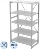 Стеллаж металлический ГТС_ТСУ Универсал, 2000x1060x600, Полки: 5 шт. метал