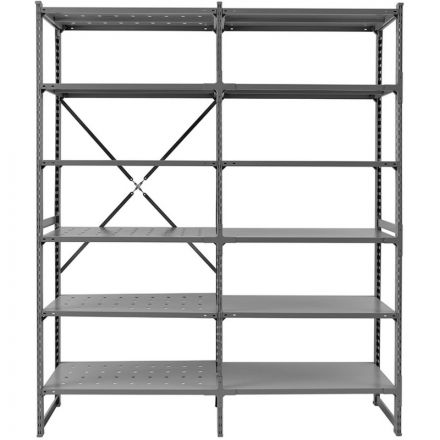 Стеллаж металлический ГТС_ТСУ Универсал, 2000x1060x600, Полки: 5 шт. метал