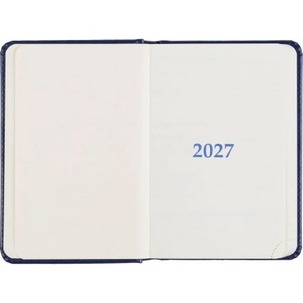 Ежедневник датированный 2027 Attache АГЕНДА А6 168л 100x150мм темно-синий