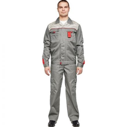 Костюм рабочий летний муж л10-КБР сер/с-сер 60-62 170-176 (Базис) Костюм рабочий летний муж л10-КБР сер/с-сер 60-62 170-176 (Базис)