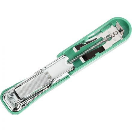 Степлер -мини КОМУС (N10) до 16 лист. зелёный антистеп Степлер -мини КОМУС (N10) до 16 лист. зелёный антистеп