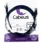 Патч-корд Cabeus PC-UTP-RJ45-Cat.6-2m-BK-LSZH U/UTP, кат6,2xRJ45/8p8c, черн