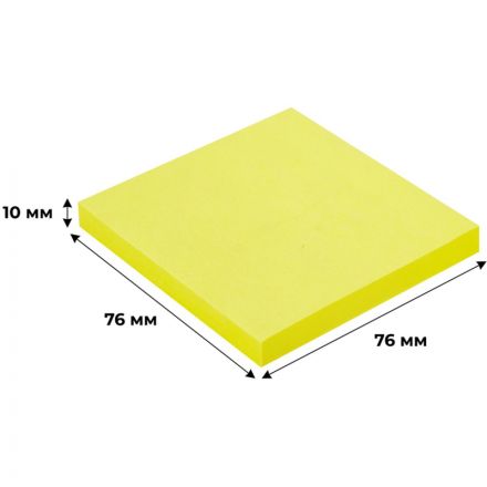 Стикеры Attache Selection 76x76 мм неоновые желтые (1 блок, 100 листов) Стикеры Attache Selection 76x76 мм неоновые желтые (1 блок, 100 листов)