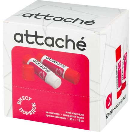 Клей-карандаш 40г ATTACHE power glue Клей-карандаш 40г ATTACHE power glue