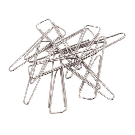 Скрепки большие 50 мм, ОФИСМАГ, никелированные, треугольные, 50 шт., в картонной коробке, 222093 Скрепки большие 50 мм, ОФИСМАГ, никелированные, треугольные, 50 шт., в картонной коробке, 222093