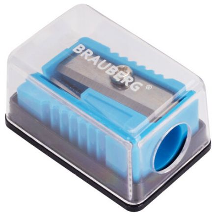 Точилка BRAUBERG "Assistant Mini", с контейнером, пластиковая, корпус ассорти, 228458 Точилка BRAUBERG "Assistant Mini", с контейнером, пластиковая, корпус ассорти, 228458