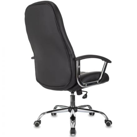 Кресло БР Комус Мебель EChair 658 экокожа (строчка ромб),черный, хром Кресло БР Комус Мебель EChair 658 экокожа (строчка ромб),черный, хром