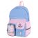 Рюкзак BRAUBERG PASTEL с термонашивками в комплекте, "Friendly bunnies", голубой, 40х29х14 см, 271423