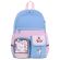Рюкзак BRAUBERG PASTEL с термонашивками в комплекте, "Friendly bunnies", голубой, 40х29х14 см, 271423