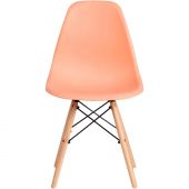 Стул CINDY (EAMES) (mod. 1801) / 1ш. в уп, дер бук/мет/сид пласт, Оранжевый Стул CINDY (EAMES) (mod. 1801) / 1ш. в уп, дер бук/мет/сид пласт, Оранжевый