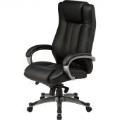 Кресло BN_Dp_Руководителя EChair-604 ML кожа черная, пластик