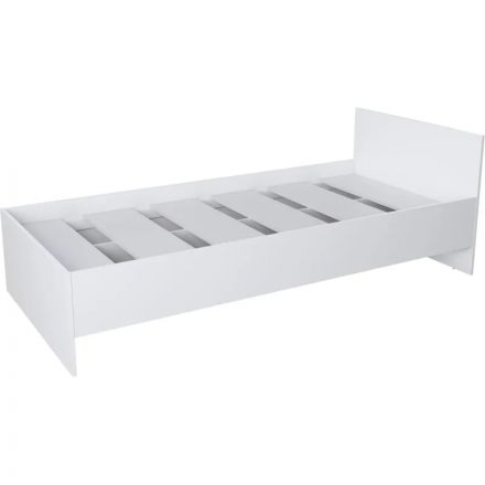 Кровать SV_1-спальная (940х2040х700) ЛДСП 16мм Белый шагрень